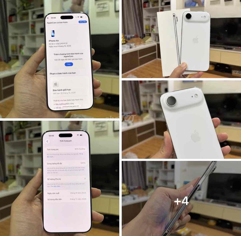 iPhone 17 Air 256GB Trắng FULLBOX APPLE 10/2026. Mua bán Điện thoại tại Quận Thanh Xuân Hà Nội được đăng bởi iStock Zin Đẹp Chất hình 1