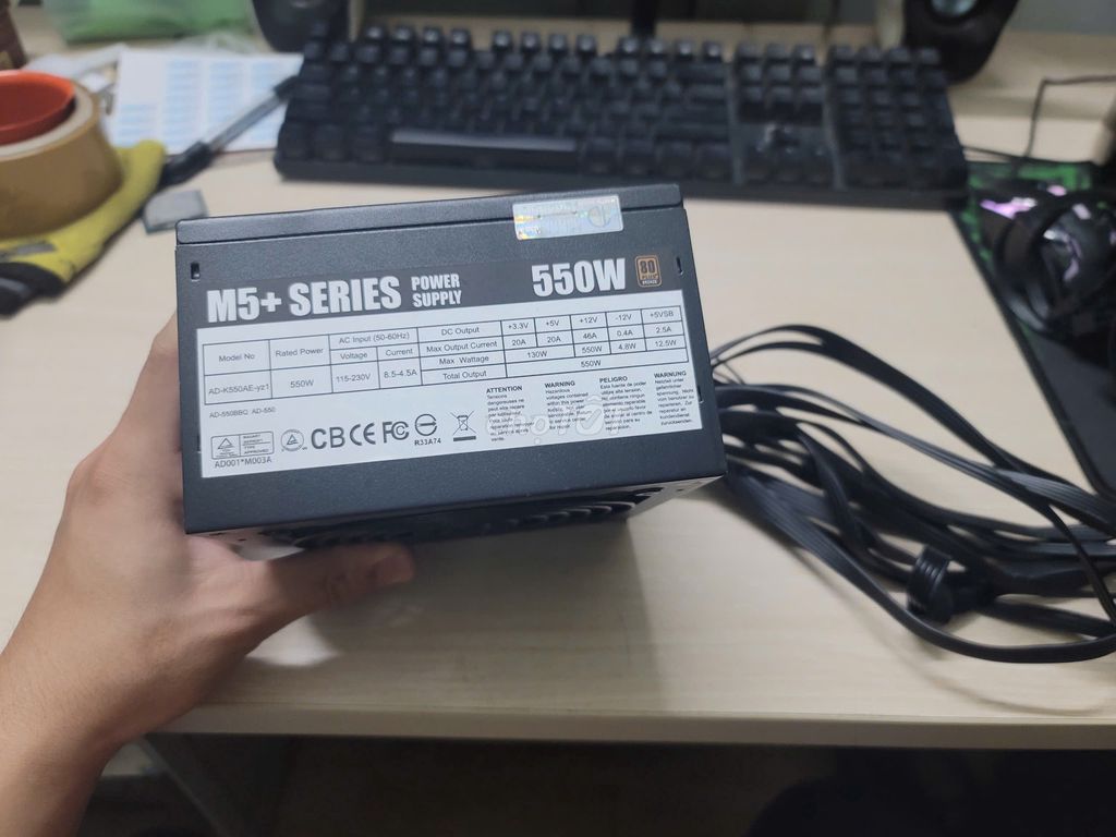 2 cái nguồn 500w 550w 80 plus Gold như hình 299k/1