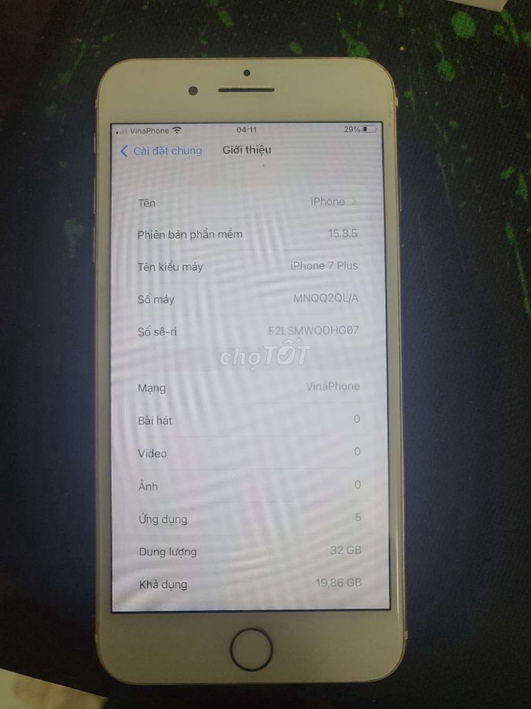 iPhone 7 Plus bybass ẩn iclou. Mua bán Điện thoại tại Quận Hà Đông Hà Nội được đăng bởi Trần tiến hình 1