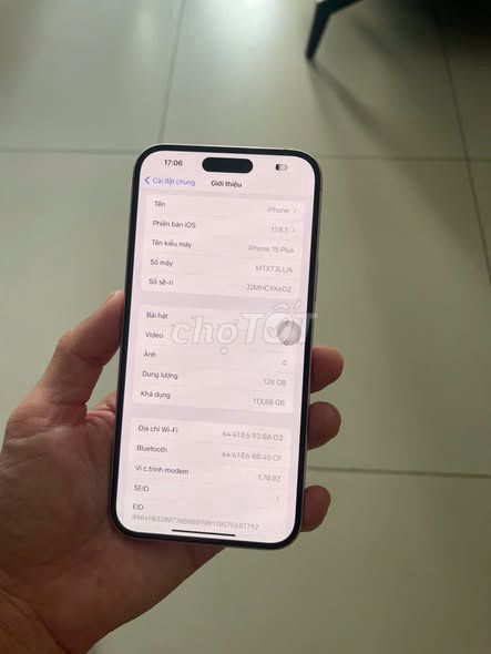 Apple iPhone 15 Plus 128GB Hồng Nguyên zin. Mua bán Điện thoại tại Quận 1 Tp Hồ Chí Minh được đăng bởi Hội Đồ Điện Tử hình 1