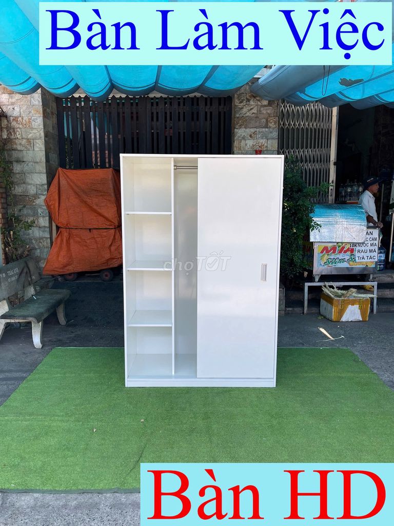 Tủ quần áo_Tủ quần áo cửa lùa=Tủ quần áo gổ 1m2_2. Mua bán Tủ, kệ gia đình tại Quận Bình Thạnh Tp Hồ Chí Minh được đăng bởi CỬA HÀNG NỘI THẤT THANH LÝ hình 1