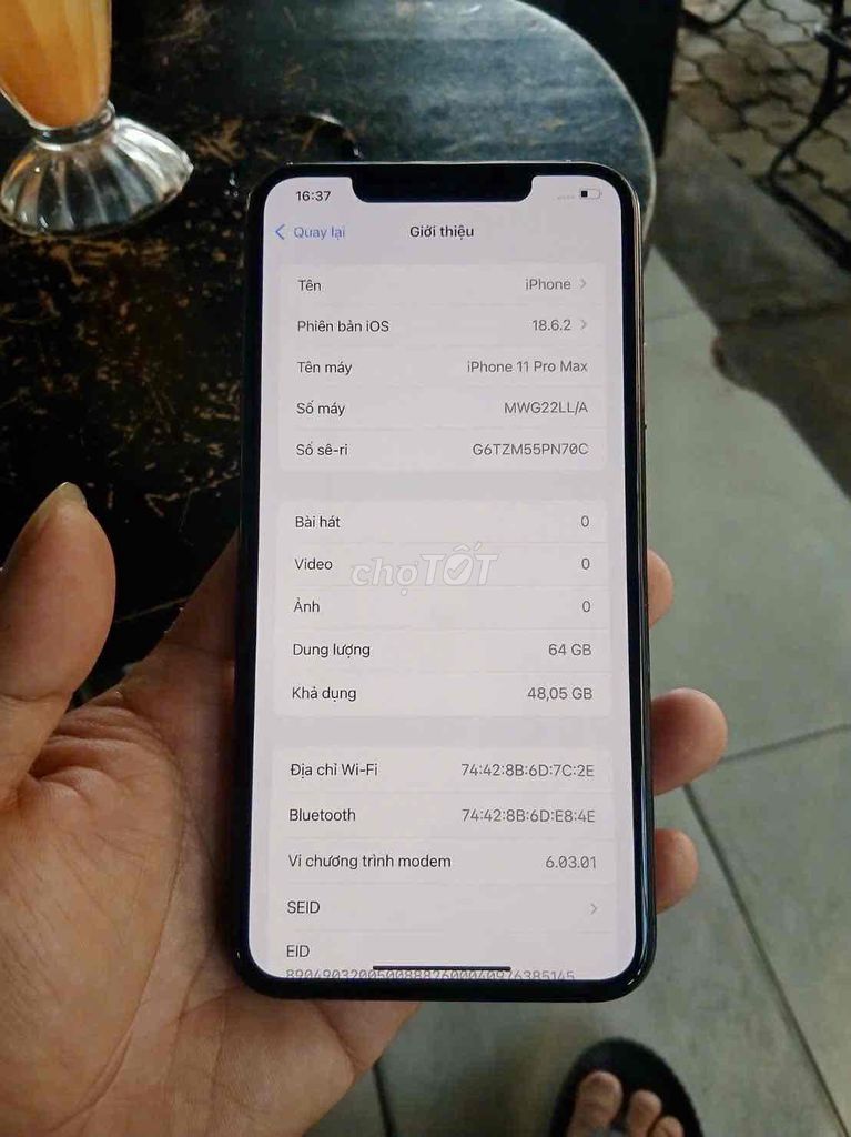 Apple iPhone 11 Pro Max 64GB Xám. Mua bán Điện thoại tại Quận Phú Nhuận Tp Hồ Chí Minh được đăng bởi Long hình 1