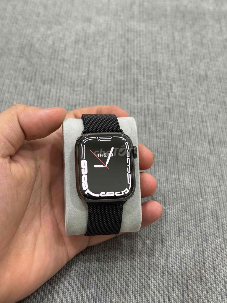 Apple Watch Series 7/41MM Thép Đen LTE Mã Mỹ