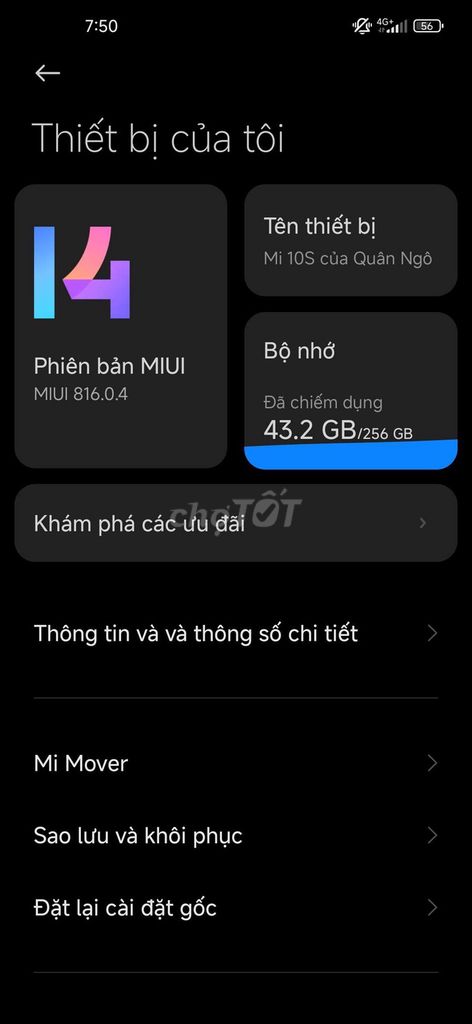Xiaomi Mi 10S 256GB Đen. Mua bán Điện thoại tại Huyện Định Quán Đồng Nai được đăng bởi ngô minh quân hình 1