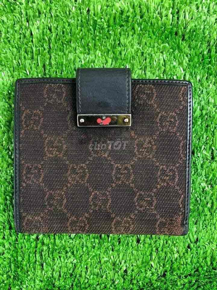 Ví GUCCI vintage size 10x12 nhiều ngăn tiện lợi