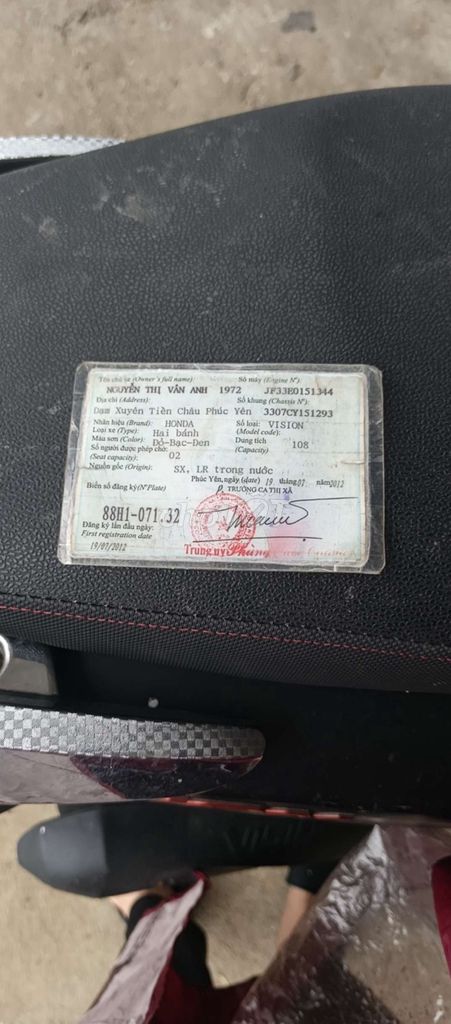 Vision 2012 máy chất. Mua bán Xe máy tại Thành phố Vĩnh Yên Vĩnh Phúc được đăng bởi Hải Nam hình 2