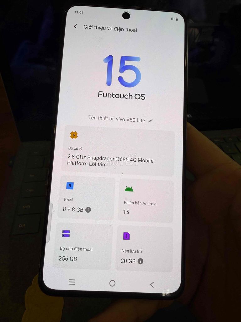 Vivo V50 Lite 256GB Vàng đồng. Mua bán Điện thoại tại Quận Phú Nhuận Tp Hồ Chí Minh được đăng bởi Thanh nam hình 1