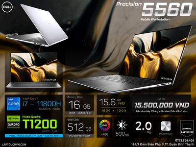 Dell Precision 5560 [ Mobile Workstation ]. Mua bán Laptop tại Quận Bình Thạnh Tp Hồ Chí Minh được đăng bởi Cửa Hàng Máy Tính Laptouch VN