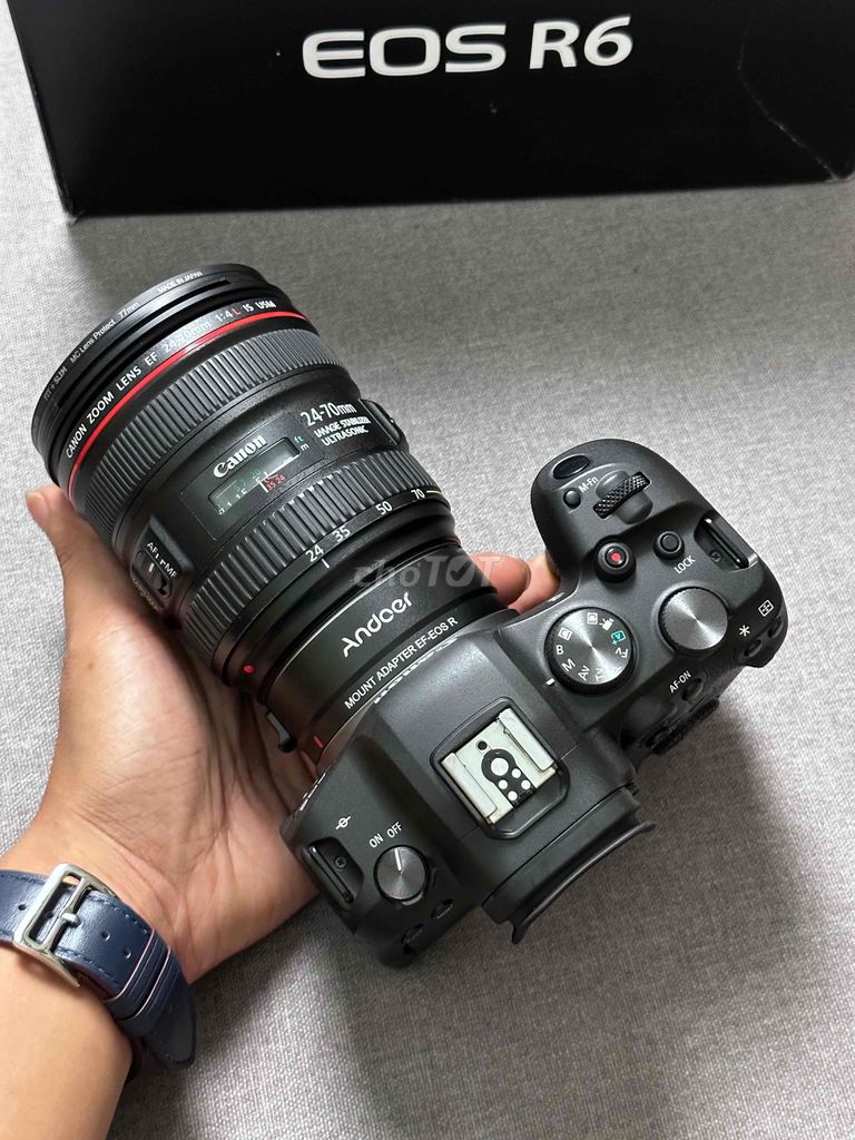 Canon EOS R6 + Canon 24-70mm F4L IS USM & Ngàm RF