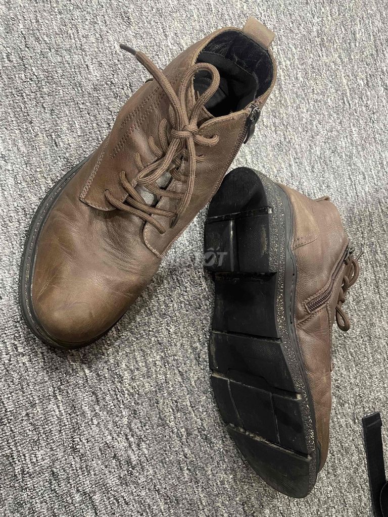 Giày bốt nam da thật size 41. Mua bán Giày dép tại Quận Hai Bà Trưng Hà Nội được đăng bởi A Song hình 2