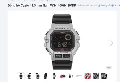 Đồng hồ Casio 44.5 mm Nam WS-1400H-1BVDF. Mua bán Đồng hồ tại Thành phố Trà Vinh Trà Vinh được đăng bởi Nguyn Cris