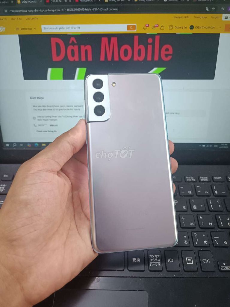 SAMSUNG S21 PLUS 8GB.128GB PIN 4500 ĐẸP FULL CN. Mua bán Điện thoại tại Quận Bình Thạnh Tp Hồ Chí Minh được đăng bởi Dân Mobile hình 1