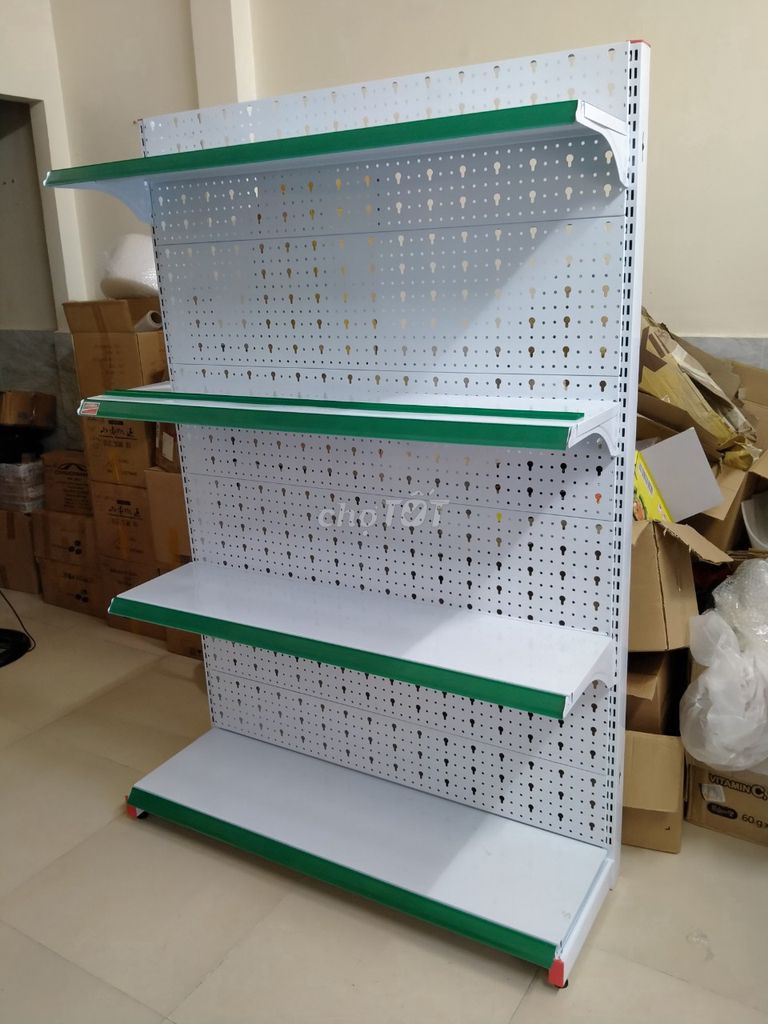 Kệ siêu thị lưng tôn lỗ khoá 001. Mua bán Tủ, kệ gia đình tại Quận Bình Tân Tp Hồ Chí Minh được đăng bởi Kệ sắt để hàng ngọc tín tphcm hình 1