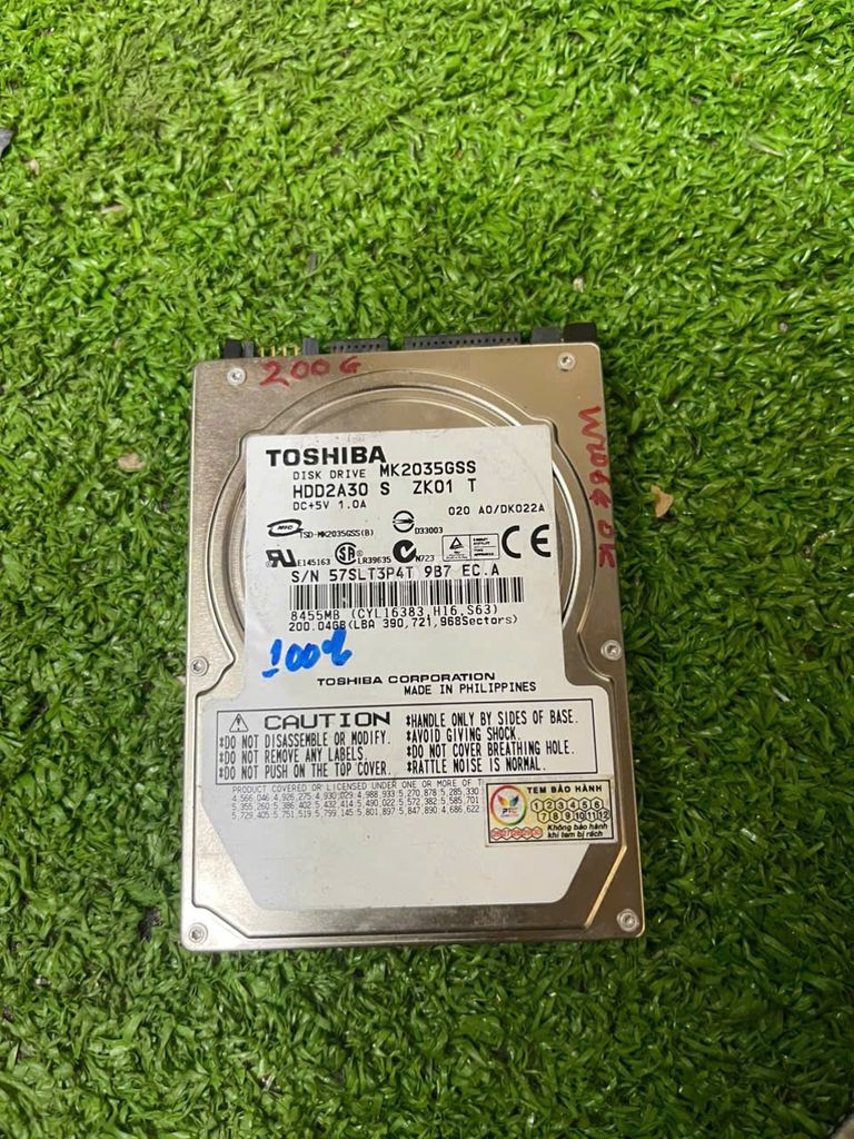 Ổ cứng HDD Toshiba MK2035GSS 200GB. Mua bán Linh kiện (RAM, Card...) tại Thành phố Thủ Đức Tp Hồ Chí Minh được đăng bởi KHO SỈ COMPUTER HCM hình 1