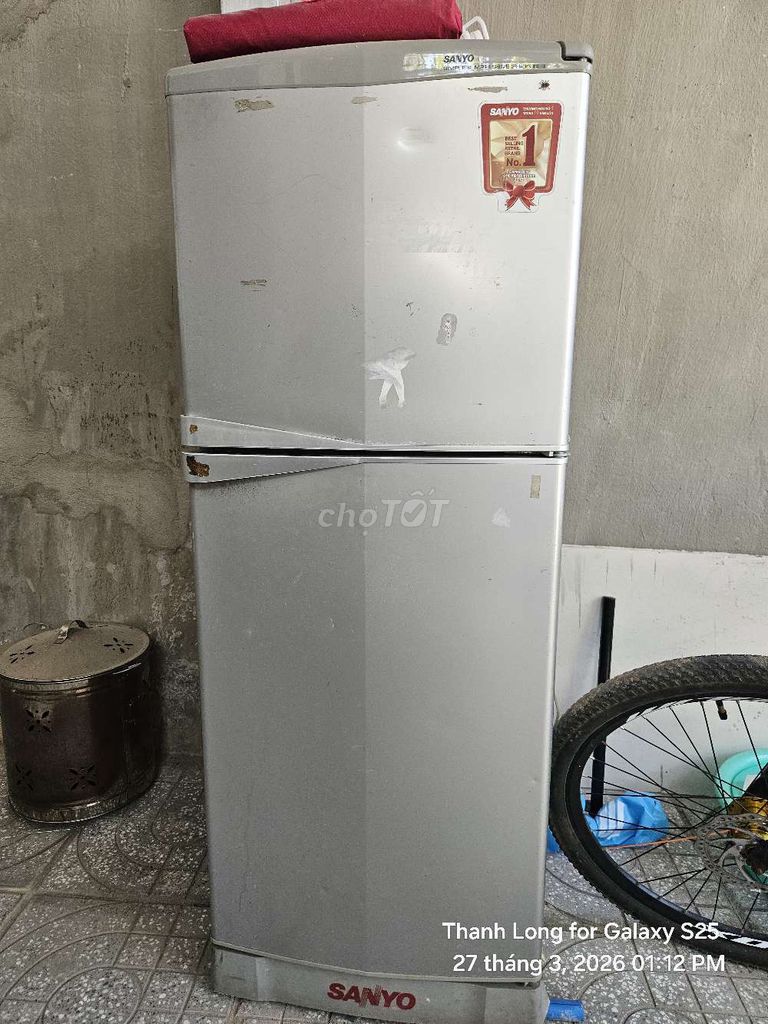 Tủ lạnh Sanyo 180L Bạc. Mua bán Tủ lạnh tại Thành phố Vũng Tàu Bà Rịa - Vũng Tàu được đăng bởi Thanh Long hình 1