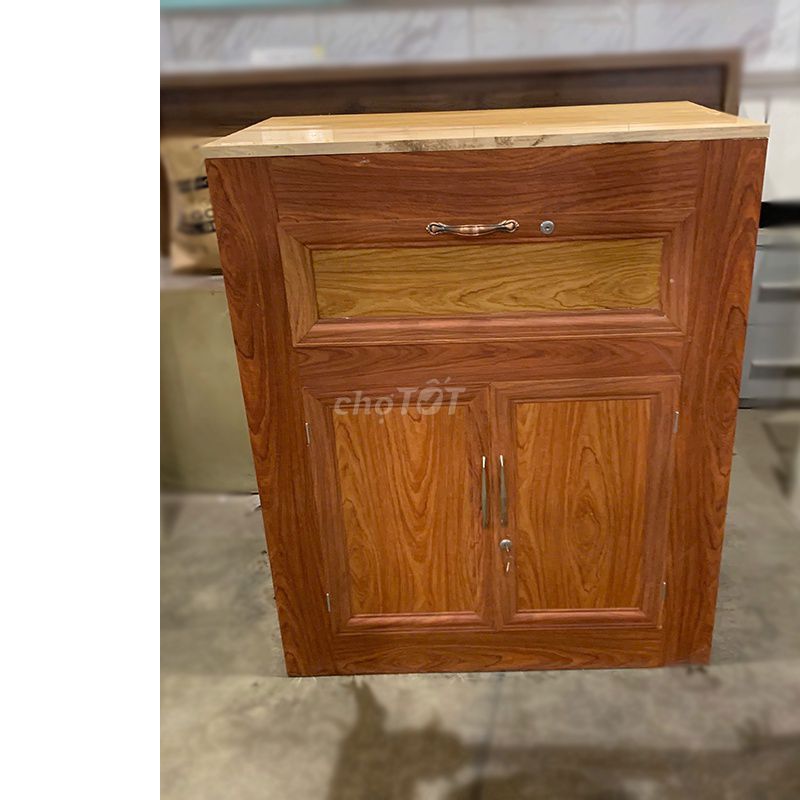 Tủ Bếp Mini Nhôm Alu 90cm Đẹp 90%. Mua bán Tủ, kệ gia đình tại Quận Phú Nhuận Tp Hồ Chí Minh được đăng bởi Hiếu Nội Thất Thanh Lý Online  hình 1