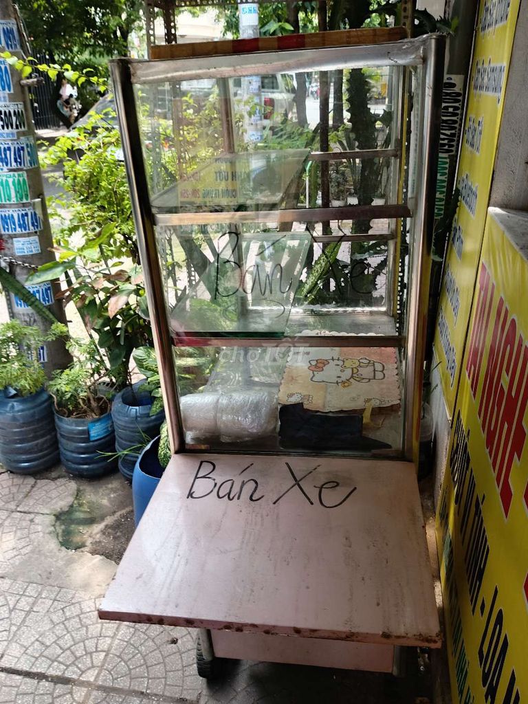 Xe đẩy bán hàng Kính Kim loại Hồng Bạc. Mua bán Đồ chuyên dụng, Giống nuôi trồng tại Quận 12 Tp Hồ Chí Minh được đăng bởi Thanh Lý Hàng Tồn Kho hình 1