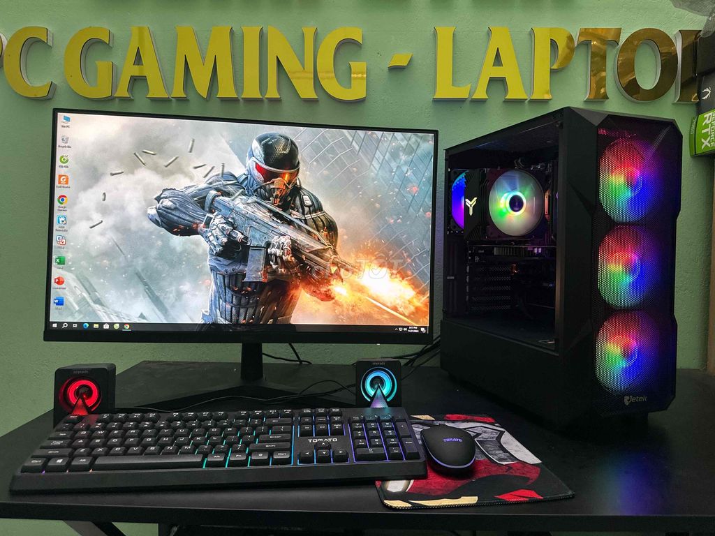 Full bộ Gaming chiến Màn HKC 27' 75hz