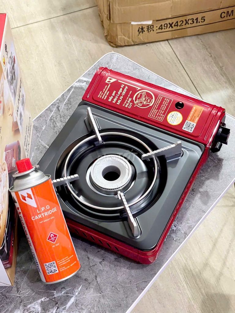Bếp gas mini Namilux MLN-191PF Đỏ tặng kèm gas. Mua bán Bếp, lò, đồ điện nhà bếp tại Thành phố Biên Hòa Đồng Nai được đăng bởi Phạm Quỳnh hình 1