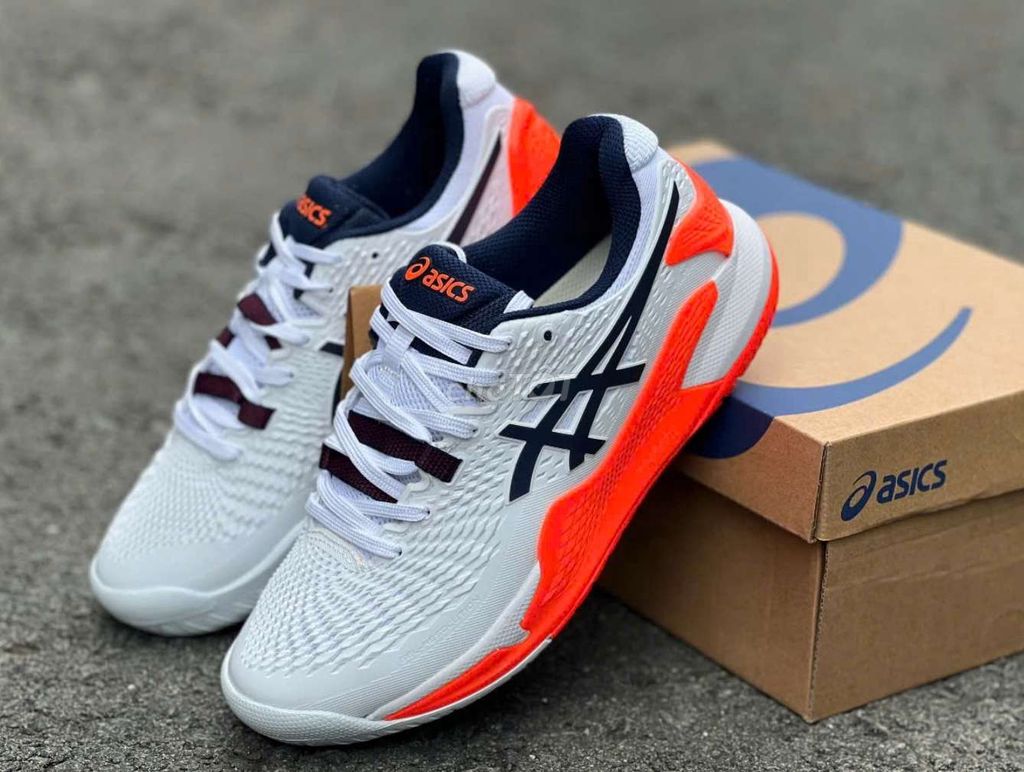 Asic Tennis GEL- RESOLUTION 9 đỏ trắng