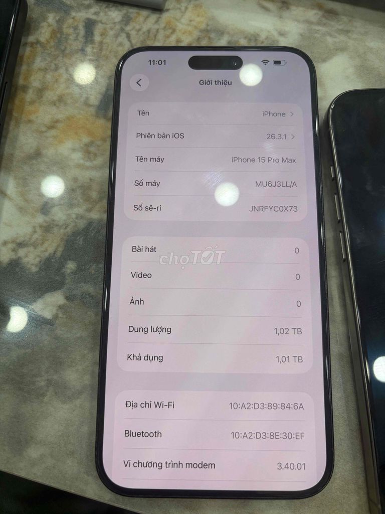 Apple iPhone 15 Pro Max 1TB Xanh Mỹ. Mua bán Điện thoại tại Huyện Thanh Trì Hà Nội được đăng bởi Đoàn Xuân Tùng hình 1