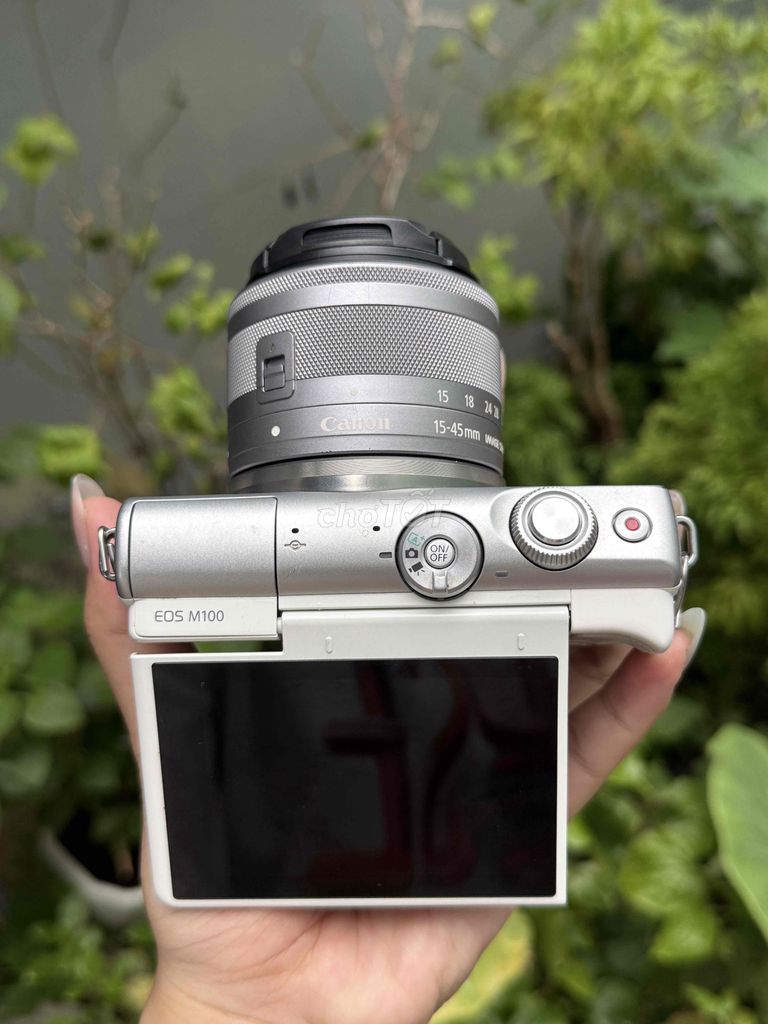 Máy ảnh Canon M100 Trắng 15-45mm. Mua bán Máy ảnh, Máy quay tại Quận Liên Chiểu Đà Nẵng được đăng bởi Hồ Thị Cúc hình 1