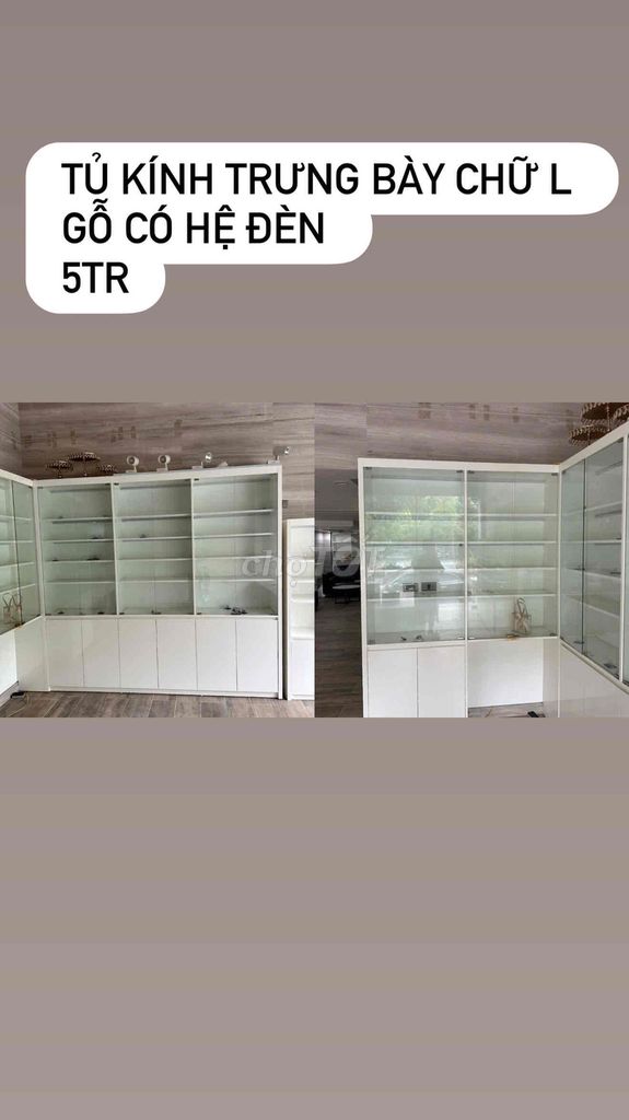 Kệ trưng bày Gỗ Trắng Hiện đại Có đèn. Mua bán Tủ, kệ gia đình tại Quận Cầu Giấy Hà Nội được đăng bởi Linh Phan hình 1