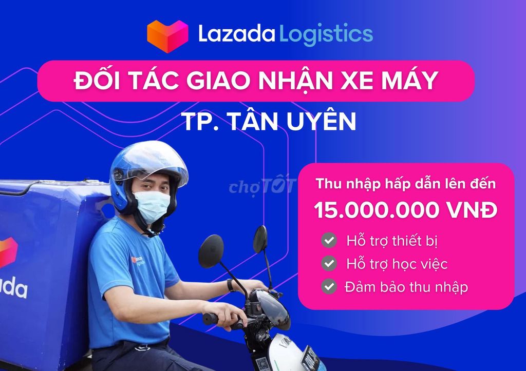 KHÁNH BÌNH, TÂN UYÊN TUYỂN DỤNG SHIPPER GIAO HÀNG