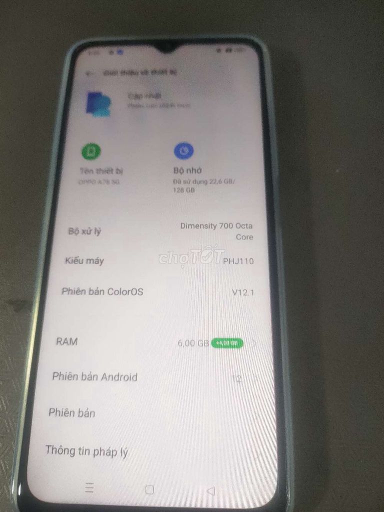 Oppo A78 5G 128GB Xanh, Đen Like New. Mua bán Điện thoại tại Thị xã Tân Uyên Bình Dương được đăng bởi Phương Anh Mobile hình 1