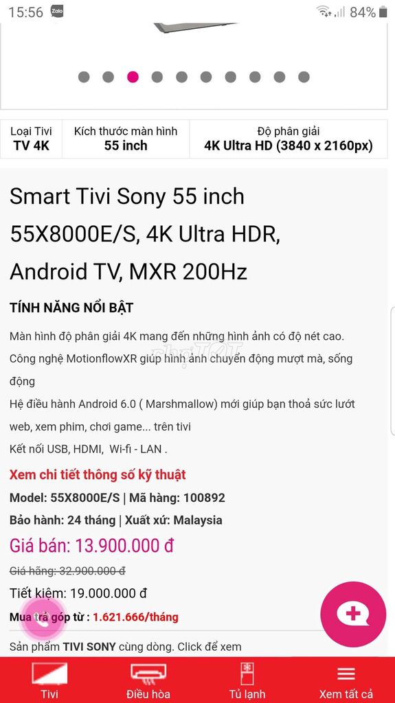 0843587968 - Tivi 55 inch Sony X8000e siêu phẩm 4K có giọng nói