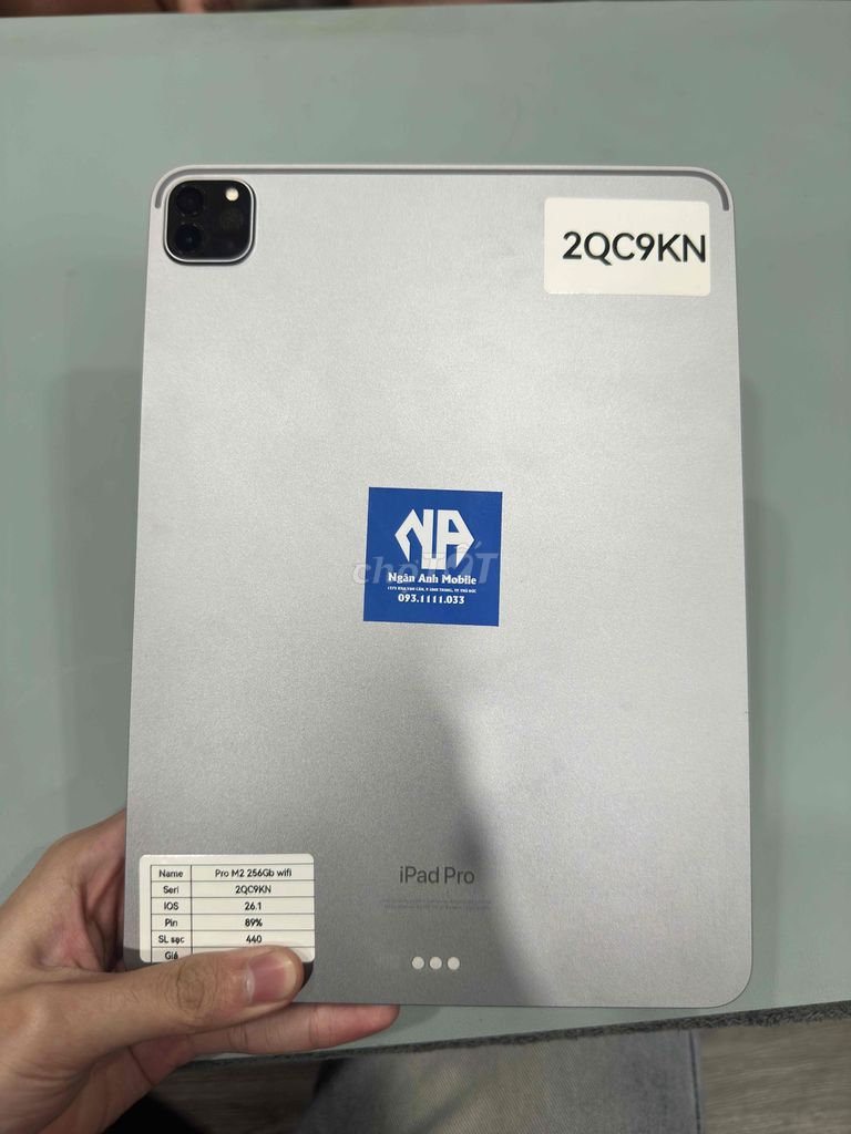 Pro M2 256GB Wifi. Mua bán Máy tính bảng tại Thành phố Thủ Đức Tp Hồ Chí Minh được đăng bởi Ngân anh mobile hình 1