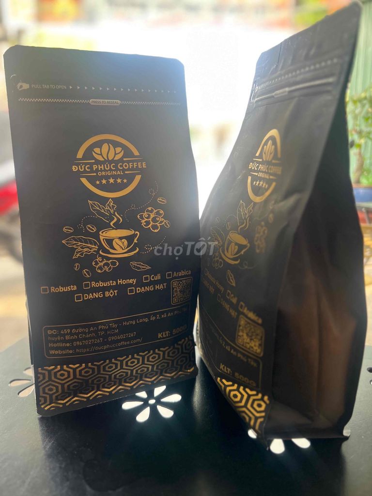 Caffe mộc nguyên chất Robusta Honey