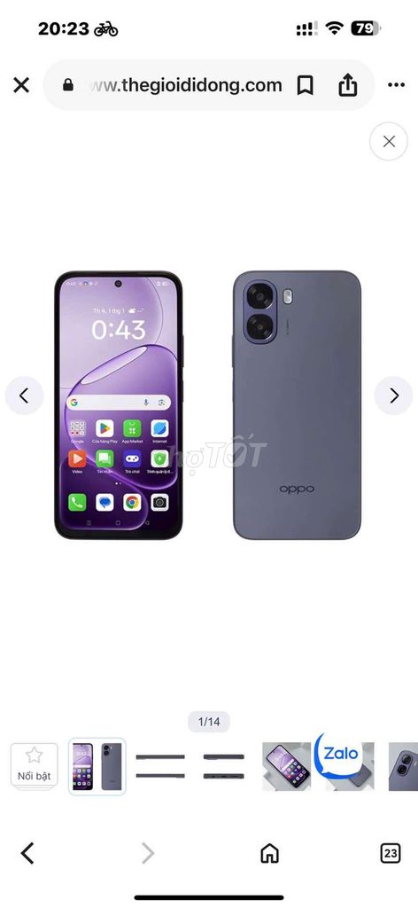 Oppo A6x 4GB/64GB Tím. Mua bán Điện thoại tại Huyện Bình Chánh Tp Hồ Chí Minh được đăng bởi Pé Tuyền Mon hình 1