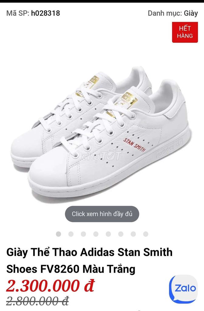 Giày Adidas Stan Smith  FV8260