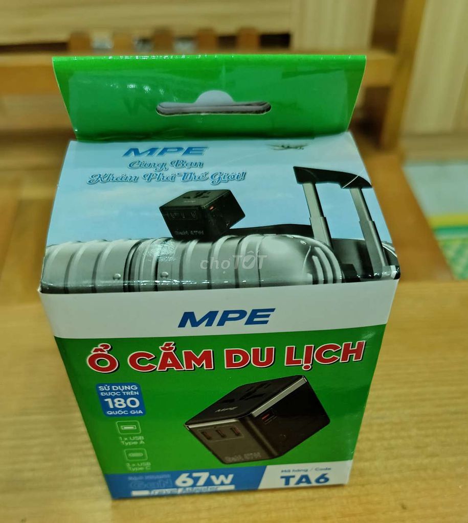 Ổ cắm du lịch MPE TA6. Mua bán Nội thất, đồ gia dụng khác tại Thành phố Buôn Ma Thuột Đắk Lắk được đăng bởi Đỗ Trung Kiên  hình 1