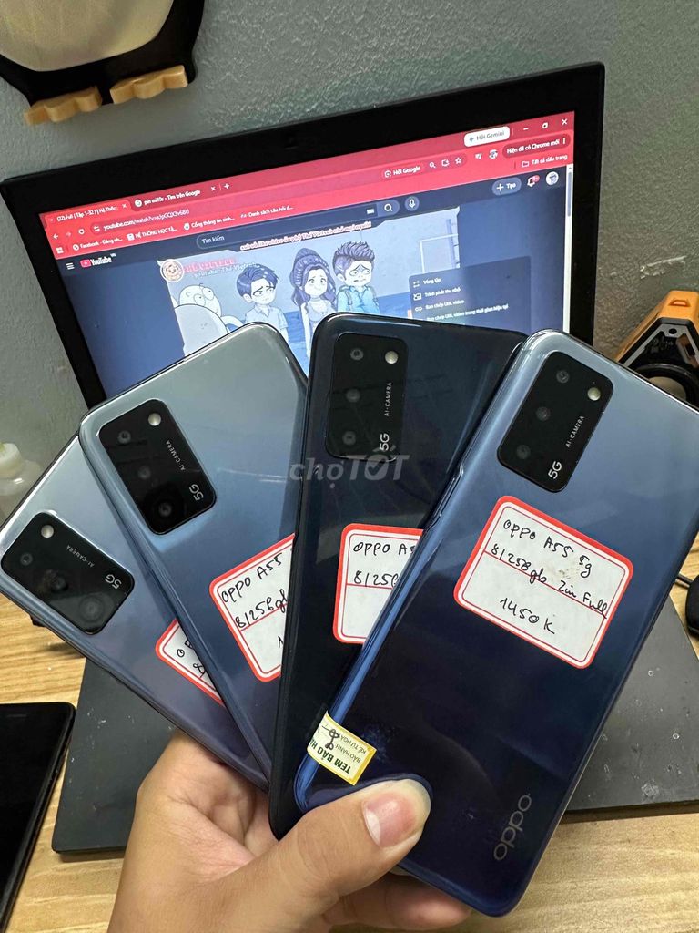 Oppo A55 5G 8GB 256GB Đen. Mua bán Điện thoại tại Quận Hoàng Mai Hà Nội được đăng bởi TĐT hình 1