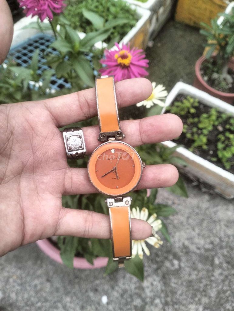 Đồng hồ Anne Klein Nữ Kim loại Cam đất. Mua bán Đồng hồ tại Huyện Hóc Môn Tp Hồ Chí Minh được đăng bởi Phước Trọc  hình 1