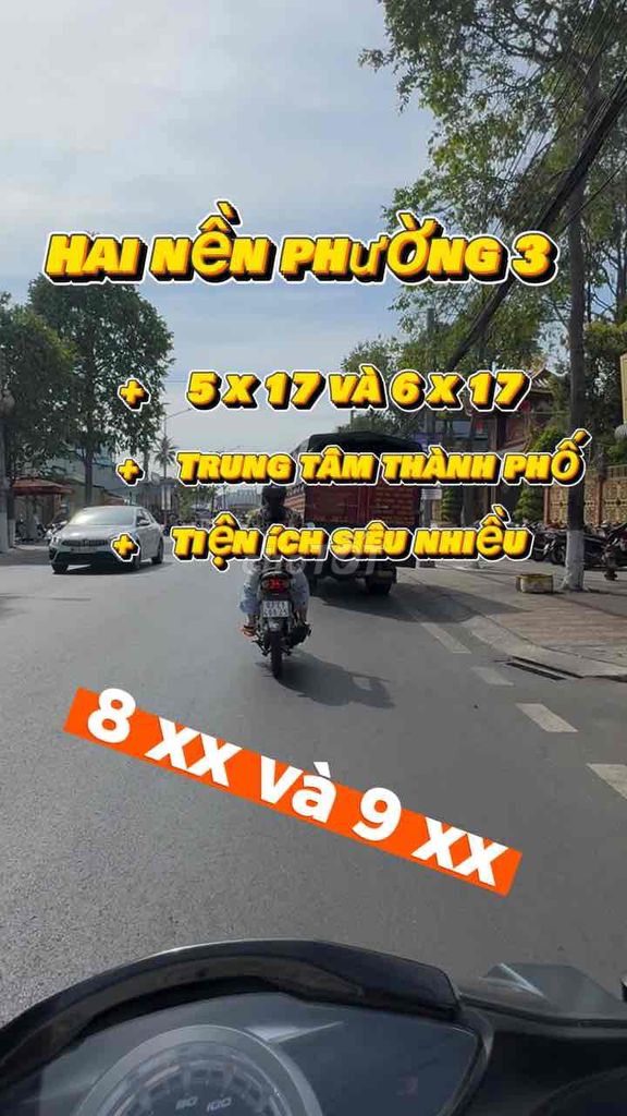 Đất phường 3 gần cầu Nguyễn Trãi diện tích 6 x 17