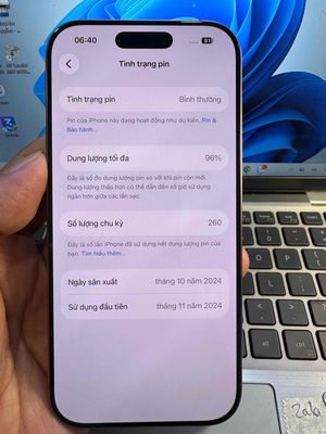 Apple iPhone 16 Pro 512GB Vàng Đã qua sử dụng