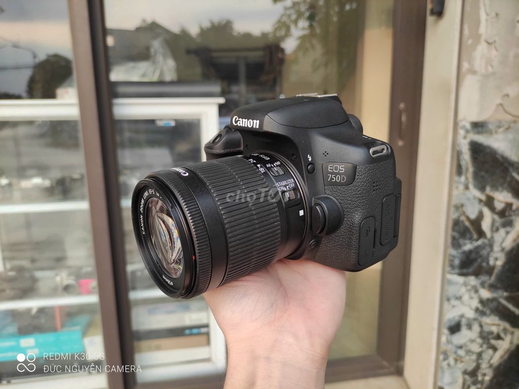 Máy ảnh Canon 750D kèm lens 18-55mm STM. Mua bán Máy ảnh, Máy quay tại Huyện Thường Tín Hà Nội được đăng bởi Đức Nguyễn hình 1