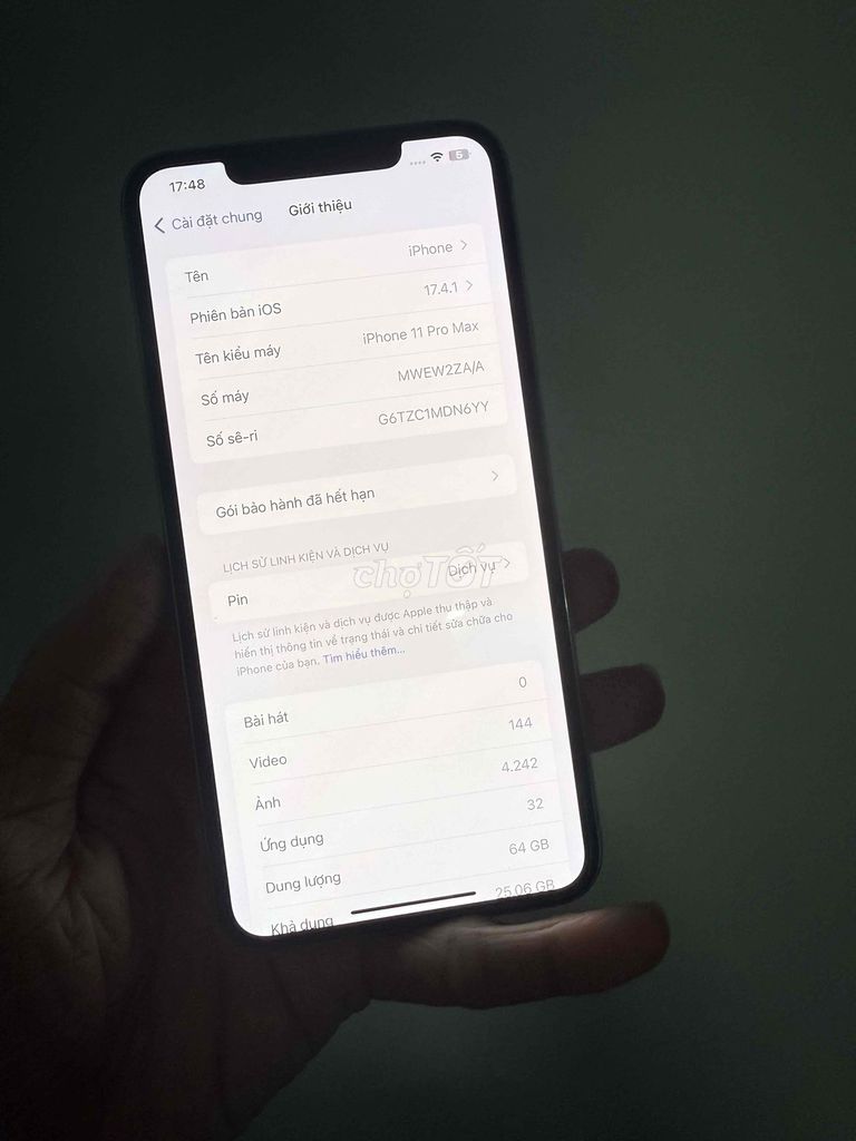 iPhone 11 Pro Max 64GB Bạc. Mua bán Điện thoại tại Quận 12 Tp Hồ Chí Minh được đăng bởi Hoàng Vinh hình 1