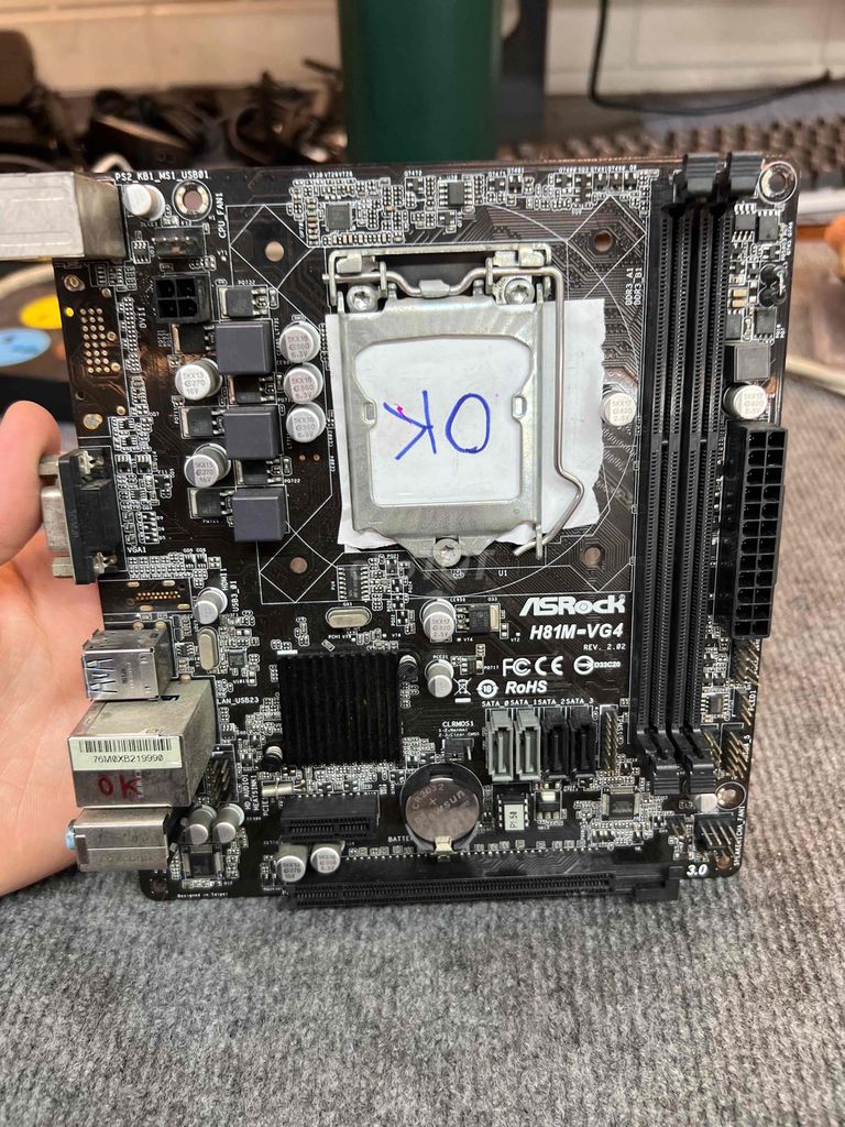 ✅ Main ASRock H81 2 khe ram zin đét đèn đẹt