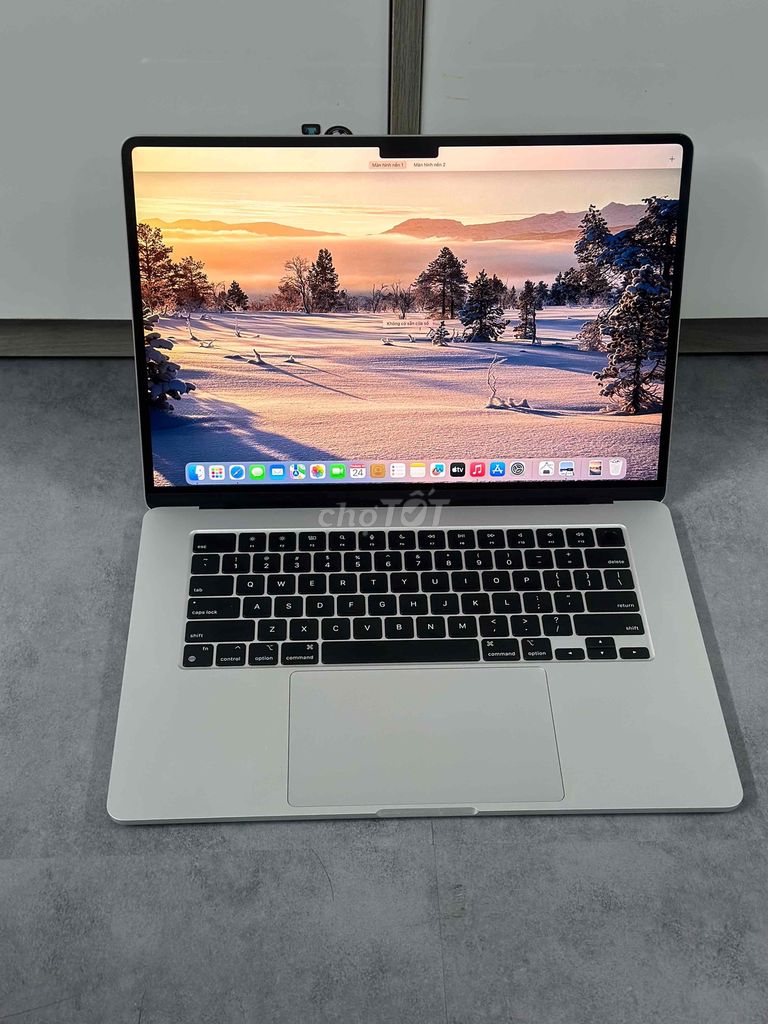 Macbook air M2 15' silver Ram 8/512GB Pin 100%