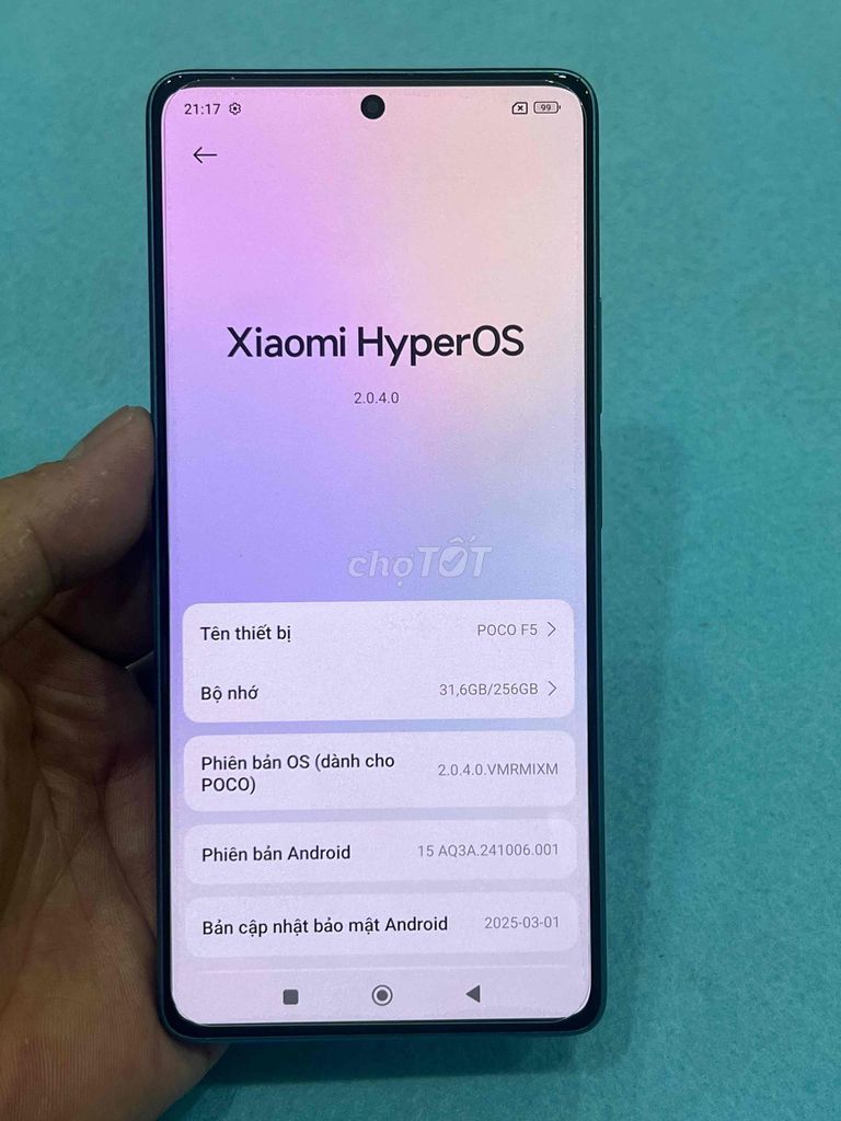 Xiaomi Redmi Note12Turbo, xanh, 12/256, QT. Mua bán Điện thoại tại Quận Hoàng Mai Hà Nội được đăng bởi Nguyennoi hình 1