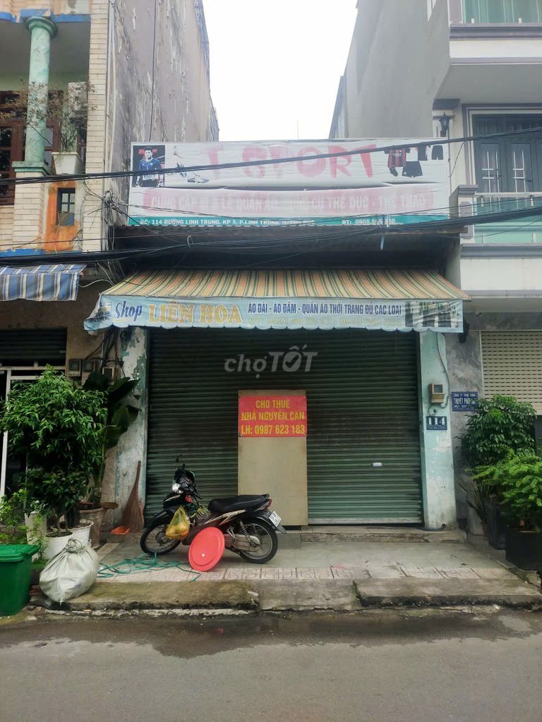 Mặt bằng kinh doanh cổng chợ Linh Trung