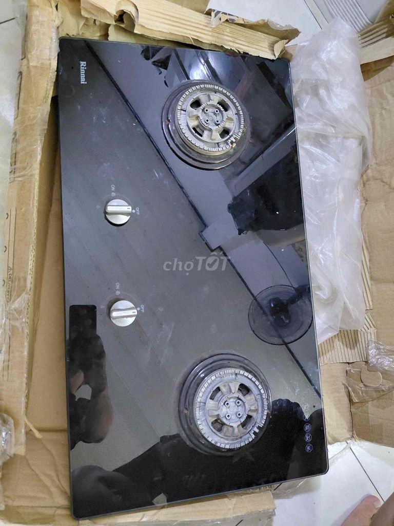 Bếp gas âm Rinnai RVB-212BG Đen. Mua bán Bếp, lò, đồ điện nhà bếp tại Quận Bình Tân Tp Hồ Chí Minh được đăng bởi Bích hình 1