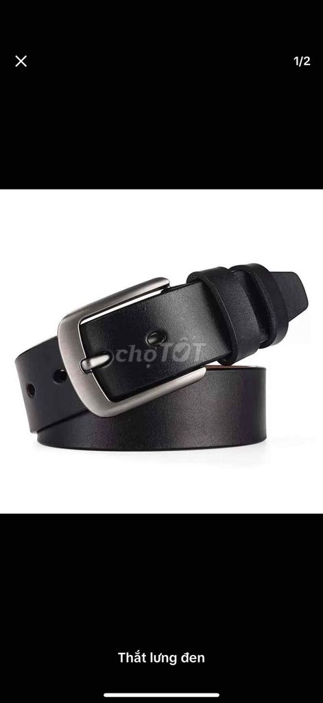 Thắt lưng nam da Đen Nâu. Mua bán Phụ kiện thời trang khác tại Quận 11 Tp Hồ Chí Minh được đăng bởi Shop Đồ Da Thật hình 1