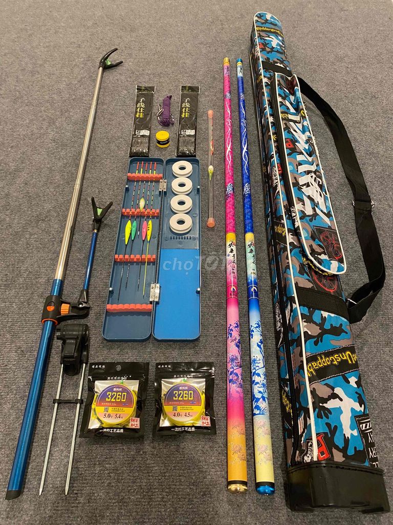 Bộ cần câu 2 cần 5h Carbon 4m5+5m4. Mua bán Đồ thể thao, Dã ngoại tại Huyện Phú Xuyên Hà Nội được đăng bởi NickCarter hình 1