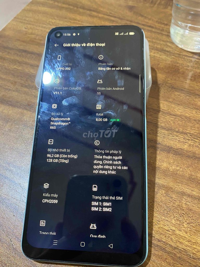 Oppo A92 8GB 128GB Trắng. Mua bán Điện thoại tại Quận Sơn Trà Đà Nẵng được đăng bởi hùng hình 1