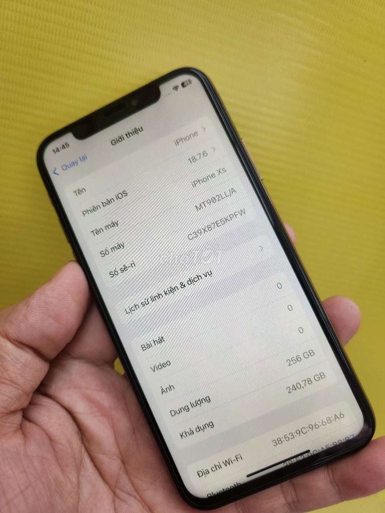 Thanh lý IPhone xs 256G lỗi face màn hình thay đẹp. Mua bán Điện thoại tại Quận Tân Phú Tp Hồ Chí Minh được đăng bởi Cầm đồ Anh Quốc  hình 1